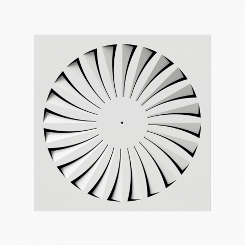 Difuzoare Turbionare - ST-1 Difuzor  - Difuzor Pătrat cu Jet de Aer Turbionar pentru Ventilație (Până la 4m înălțime)