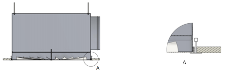 ST-1 Difuzor  - Difuzor Pătrat cu Jet de Aer Turbionar pentru Ventilație (Până la 4m înălțime) [4]