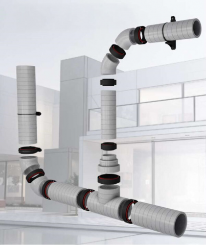 Tubulatură izolată ADURO pentru sisteme de ventilație – diametru D200 [1]