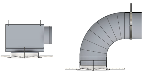 VS Difuzor turbionar cu lamele fixe și jet de aer – pentru introducere aer în spații înalte [4]