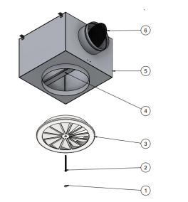 VS Difuzor turbionar cu lamele fixe și jet de aer – pentru introducere aer în spații înalte [2]