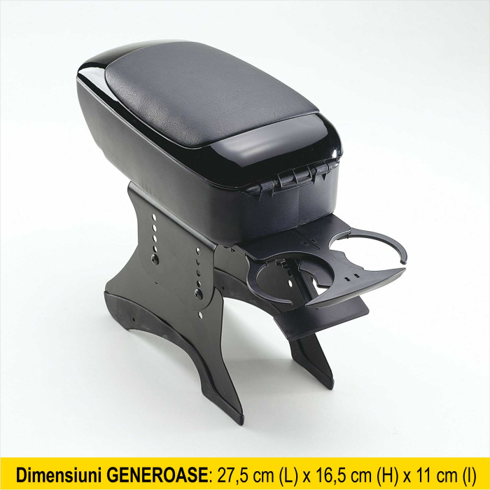 Cotiera auto UNIVERSALA, capitonata, cu spatiu de depozitare si suport pentru bauturi - design italian [4]