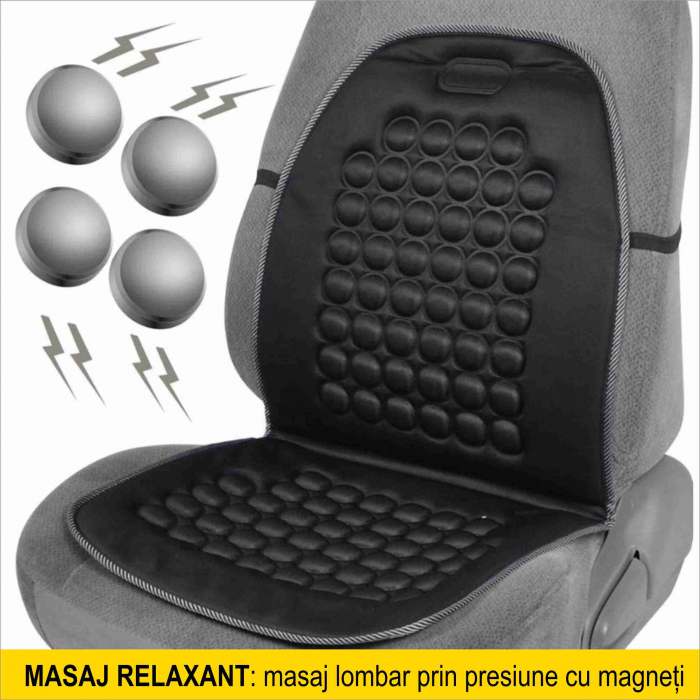 NOU! Husa cu Masaj Magnetic cu efect benefic in alinarea durerilor de spate si imbunatatirea tonusului muscular - marime universala [6]