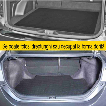 NOU! Covor impermeabil pentru portbagaj decupabil la conturul dorit - marime universala [3]