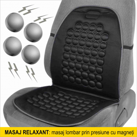 NOU! Husa cu Masaj Magnetic cu efect benefic in alinarea durerilor de spate si imbunatatirea tonusului muscular - marime universala [5]