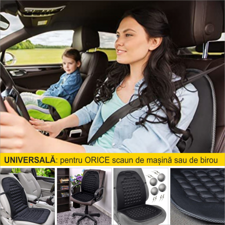 NOU! Husa cu Masaj Magnetic cu efect benefic in alinarea durerilor de spate si imbunatatirea tonusului muscular - marime universala [2]