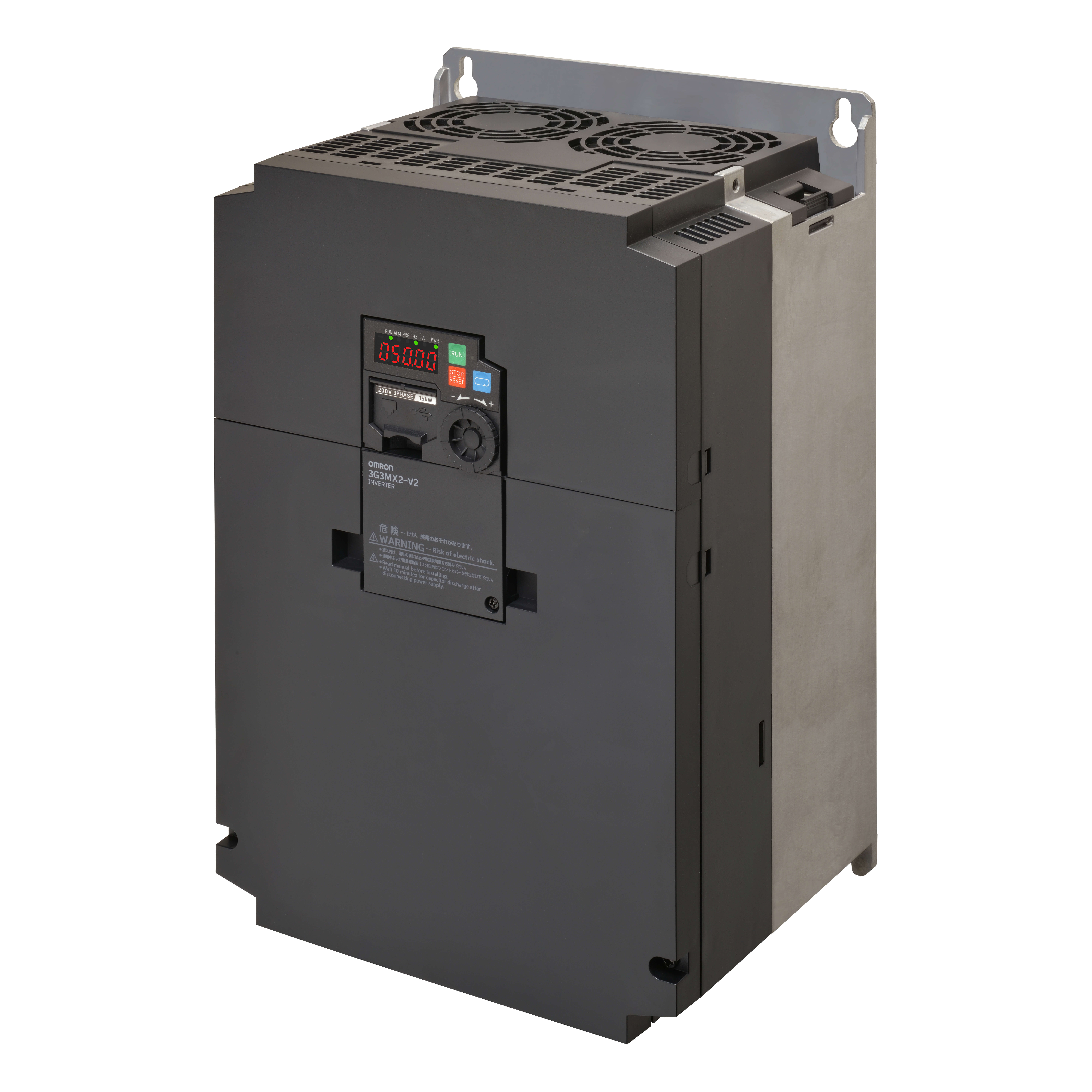 Convertizor de frecventa MX2-EV2, 15/18.5 kW (ND/LD), 60.0/69.0 A (ND/LD), 200 VAC, 3~ intrare, control vectorial [1]