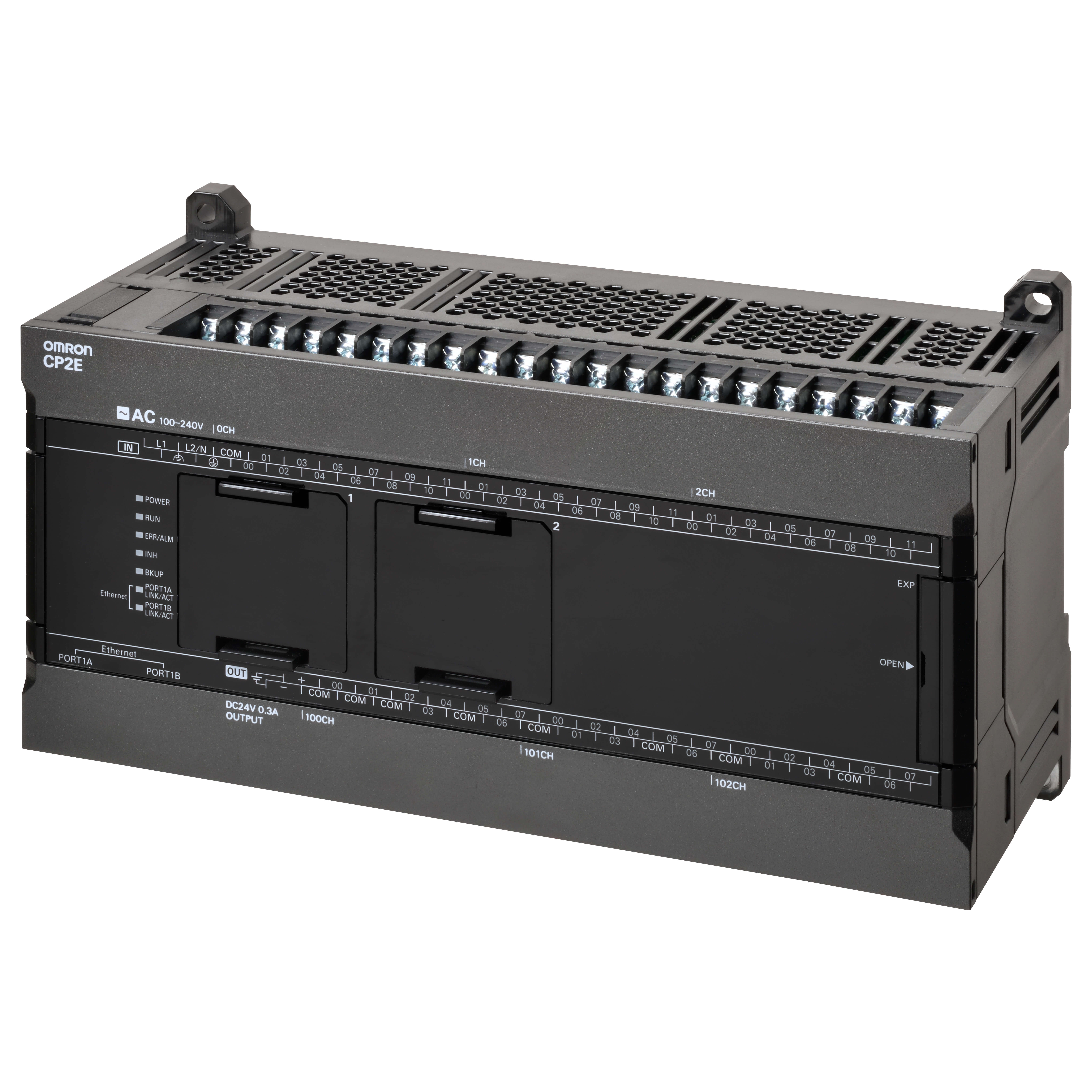 CP2E PLC compact - Tip Network; 36 DI, 24DO; iesire PNP; putere de alimentare 24 VDC; memorie de program 10k pasi [1]