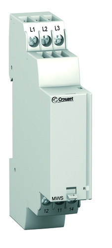 84873029, Releu de monitorizare a fază MWS, trifazat, 183-528 VAC, 208-440 VAC, 1 C/O, 8 A, șină DIN, 17,5 mm [1]