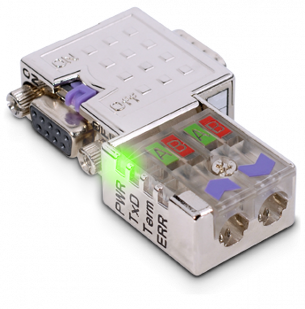 972-0DP10, Conector PROFIBUS cu LED-uri - 90 de grade [1]