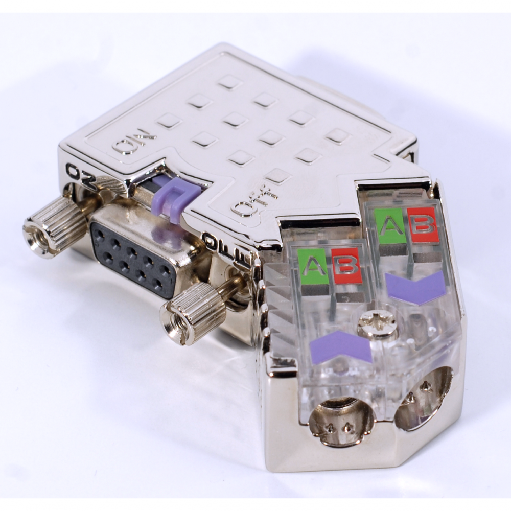972-0DP20, Conector PROFIBUS cu LED-uri - 45 de grade [1]