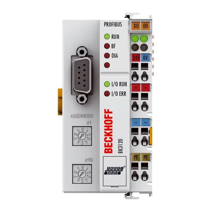 BK3120, Cuplaj până la 64 de terminale (255 cu extensie K-bus) [1]