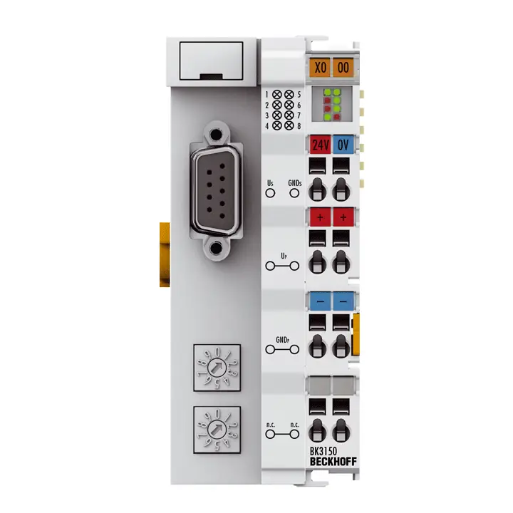 BK3150, Cuplaj de magistrală compact PROFIBUS până la 64 de terminale de magistrală (255 cu extensie K-bus) [1]