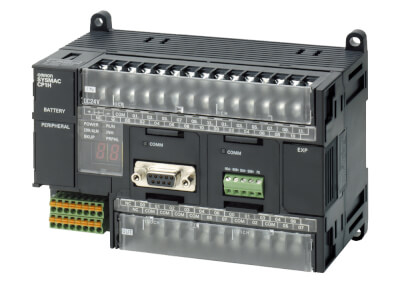 PLC, alimentare 24 VDC , 24 IN x 24 VDC , 16 x NPN iesire 0.3 A, 4 x analog , 2 x iesire analogica, program 20k pasi + 32k cuvinte [1]