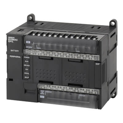 PLC, alimentare 24 VDC, 18 intrari x 24 VDC, 12 x PNP iesire 0.3 A, program 10k pasi +memorie de date 32k cuvinte [1]