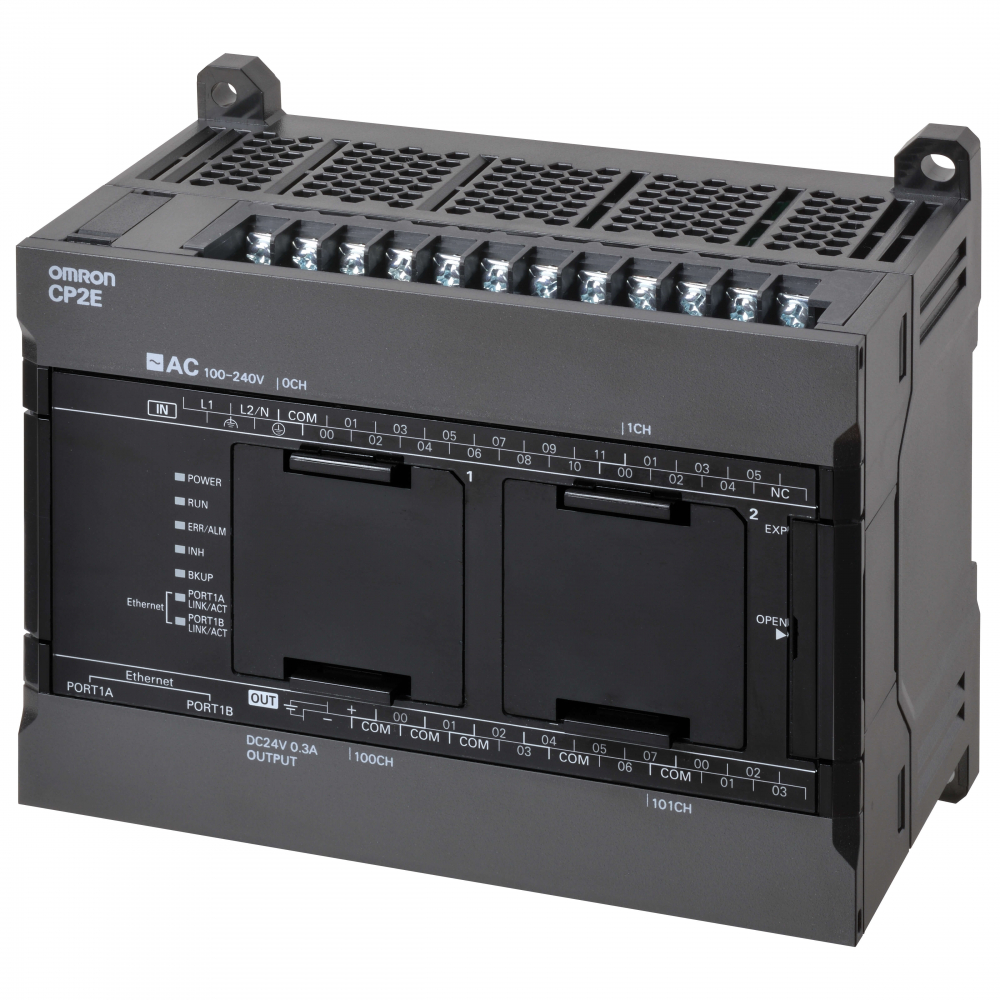CP2E PLC compact - Tip Network; 18 DI, 12DO; iesire cu releu; putere de alimentare 24 VDC; memorie de program 10k pasi [1]