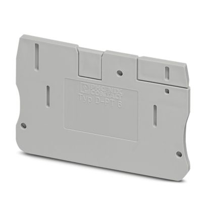 D-PT 6, Capac de capăt, adâncime: 36 mm, lățime: 2,2 mm, înălțime: 57,7 mm, culoare: gri [1]