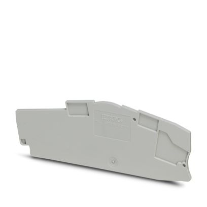 D-PTME 6-CT/1P, Capac de capăt, adâncime: 41,9 mm, lățime: 2,2 mm, înălțime: 114,3 mm, culoare: gri [1]