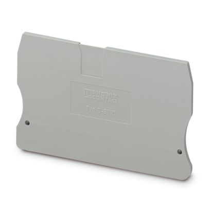 D-ST 10, Capac de capăt, adâncime: 49,9 mm, lățime: 2,2 mm, înălțime: 71,5 mm, culoare: gri [1]