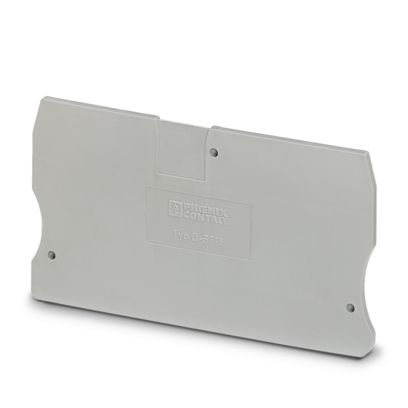 D-ST 16, Capac de capăt, adâncime: 43,6 mm, lățime: 2,2 mm, înălțime: 80 mm, culoare: gri [1]