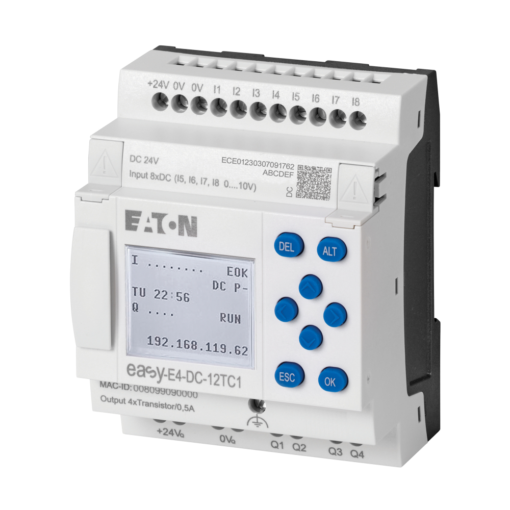EASY-E4-AC-8RE1, Modul de extensie pentru easyE4, 100-240V AC/DC, 4 intrări, 4 iesiri releu [1]