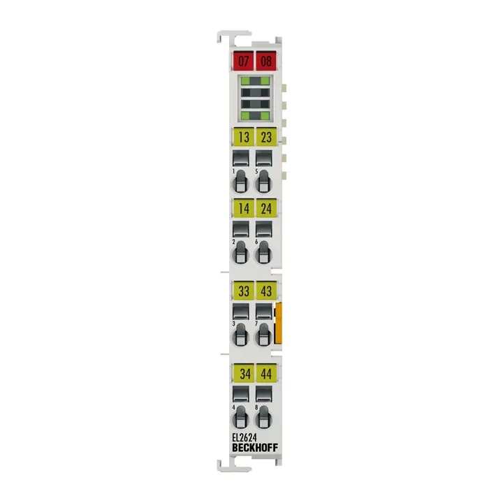 EL2624, Terminal EtherCAT, ieșire releu cu 4 canale, 125 V AC, 30 V DC, 0,5 A AC, 2 A DC       [1]