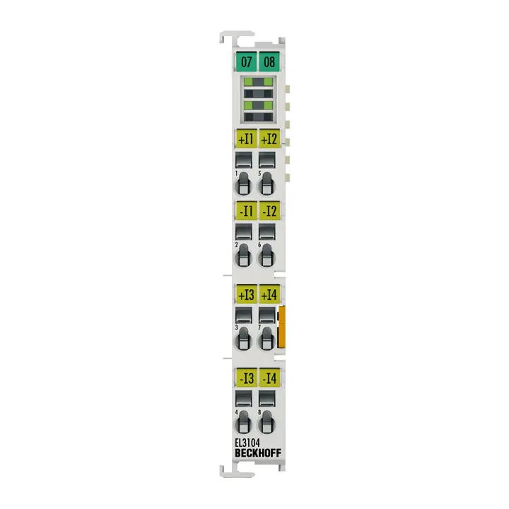 EL3104, Terminal EtherCAT, intrare analogică cu 4 canale, 16 biți [1]