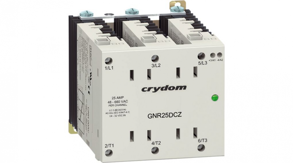GNR25DCZ, RELEU SSR 3PST-NO 25A 48-600V [1]