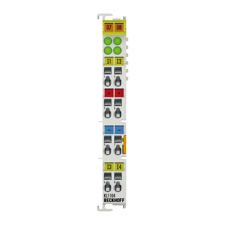 KL1104, Terminal de magistrală, intrare digitală cu 4 canale, 24 V DC [1]