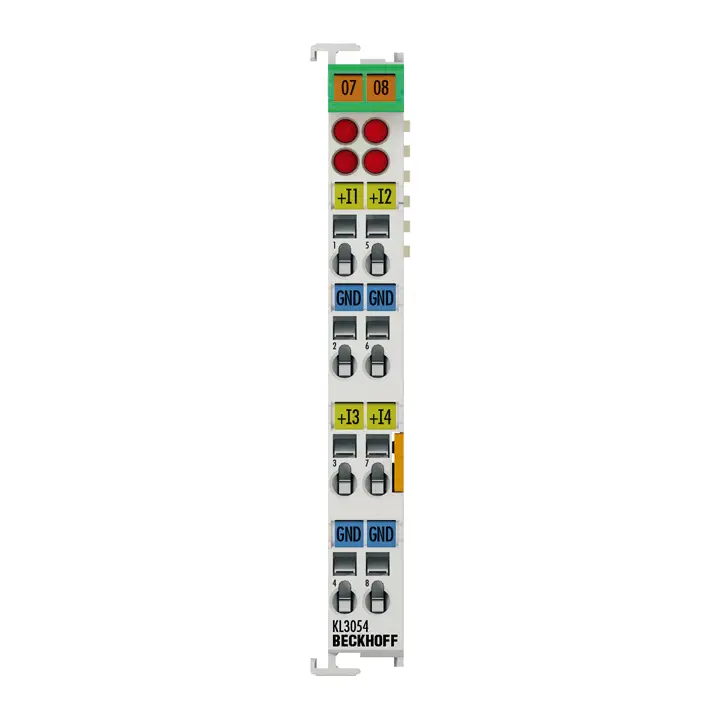KL3054, Terminal de magistrală, intrare analogică cu 4 canale, curent, 4…20 mA, 12 biți [1]