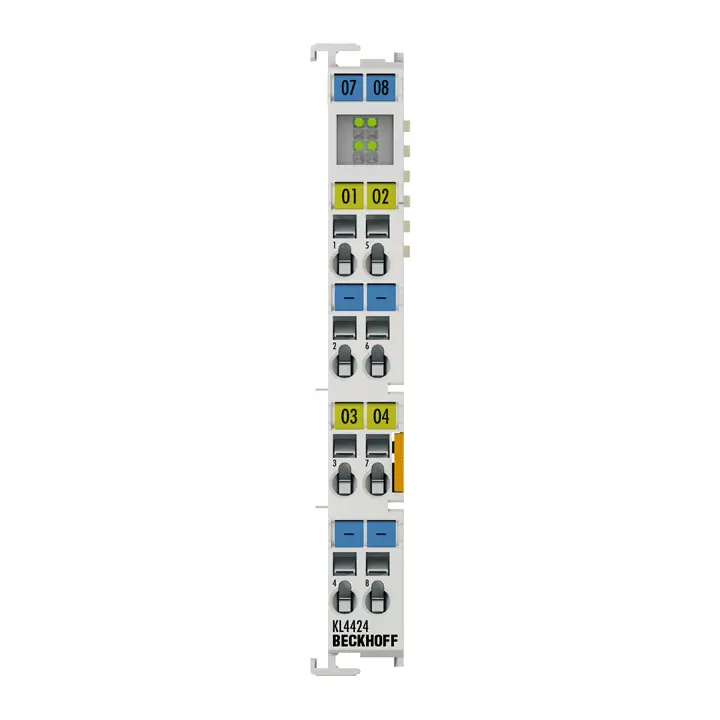 KL4424, Terminal de magistrală, ieșire analogică cu 4 canale, curent, 4…20 mA, 12 biți [1]
