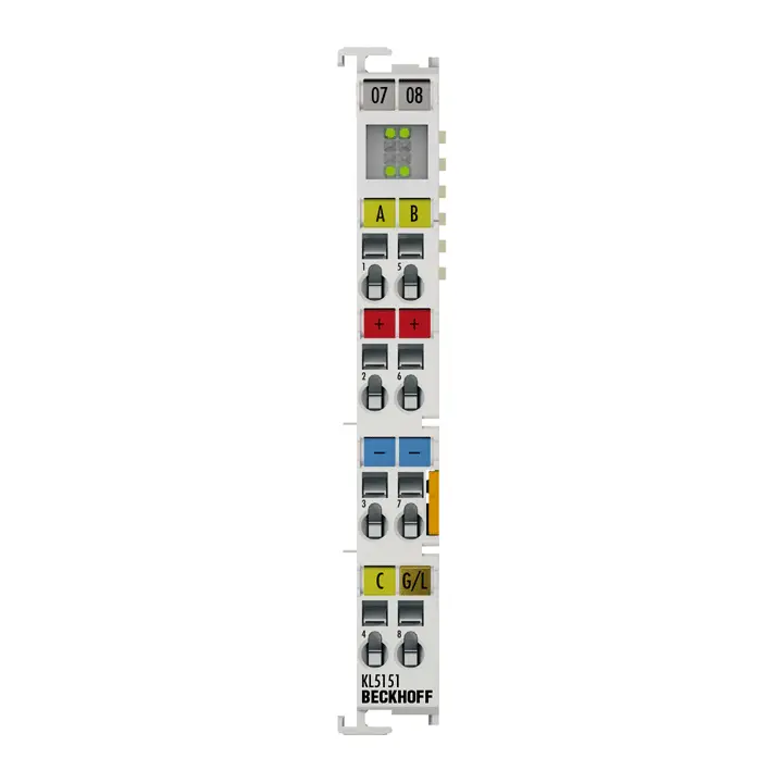 KL5151, Terminal de magistrală, interfață codificator cu 1 canal, incremental, 24 V DC [1]
