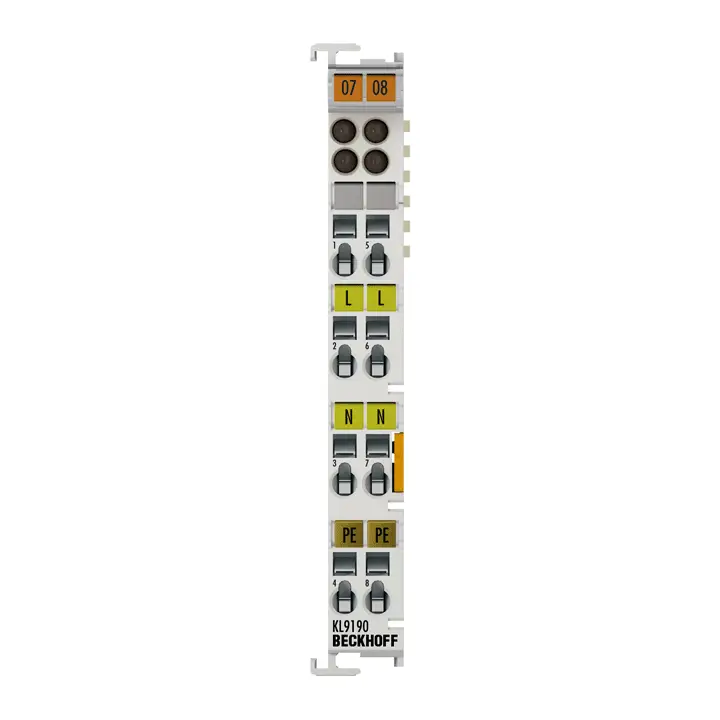 KL9190, Bornă de alimentare cu potențial, 230 V AC [1]