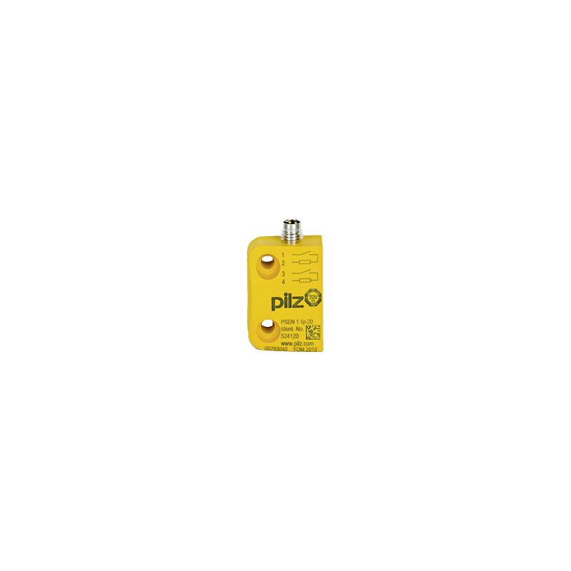 PSEN ma1.1p-10/3mm/1 întrerupător magnetic de siguranță 2 n/o, conector tată M8 cu 4 pini, pătrat, IP67 [1]