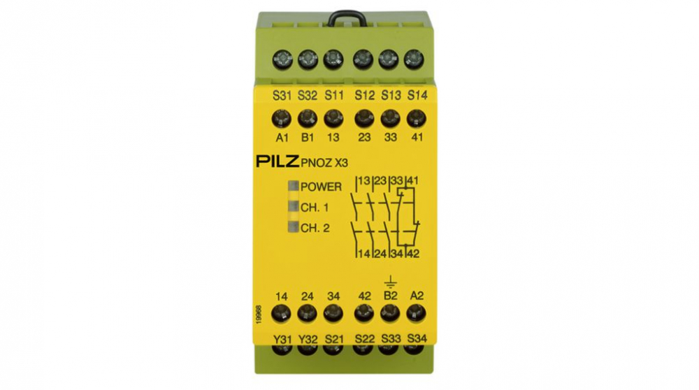 774318 PNOZ X3 230VAC 24VDC 3n/o 1n/c 1so, Releu siguranta [1]