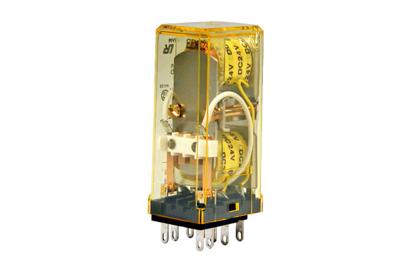RY2KS-UDC24, Plug-in releu DPDT 3A 24VDC [1]