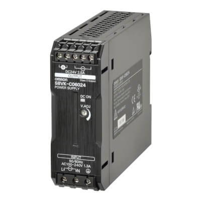 S8VK-C06024, Sursa de alimentare, 60 W, 24VDC, 2.5A, montaj sina DIN [1]