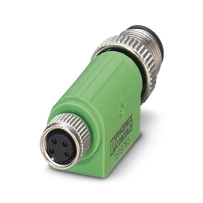 SAC-4P-M12MS-M 8FS, Adaptor, 4 poziții, ștecher drept M12, codificare: A, pe soclu drept M8 [1]