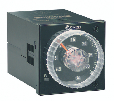 Relee de timp analogice - 88886106, Temporizator analog TMR 48 A, 12-240 VDC / 24-240 VAC, 2 C/O, 5 A, 0,02 s - 300 h, Funcția A: ON-Delay, Montare pe panou, 8 Pini, 48 mm