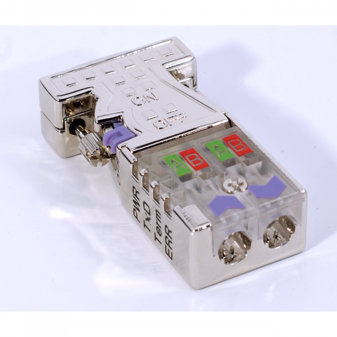 Produse automatizari industriale - 972-0DP30, Conector PROFIBUS cu LED-uri - 0/180 grade