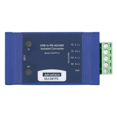 Produse automatizari industriale - BB-USOPTL, ULI-341TC - Convertor izolar USB/RS-422/485 (bloc terminal)