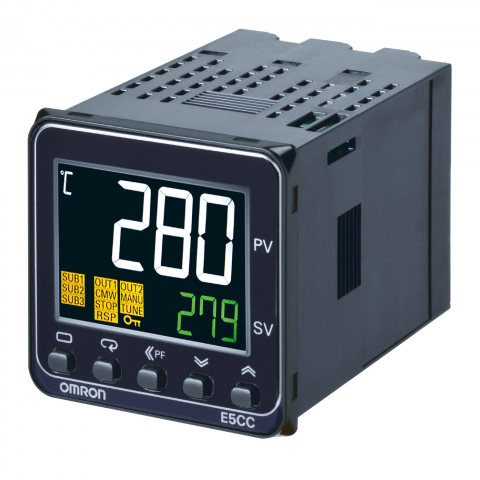 Regulator temperatura - Controler temperatura 1/16DIN (48 x 48mm), iesire 12 VDC, 2 x iesiri releu auxiliare, intrare universala, 100-240 VAC