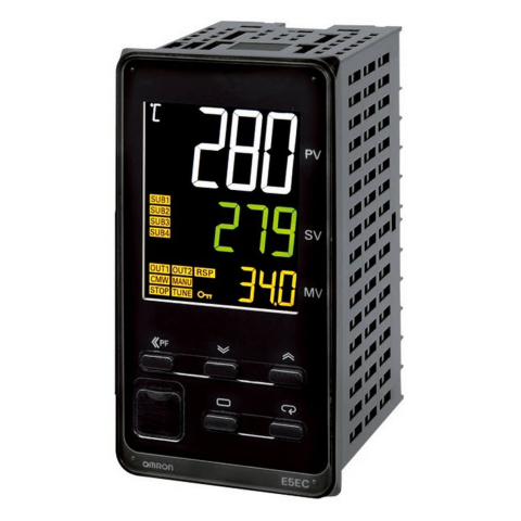 Regulator temperatura - Controler temperatura PRO, 1/8 DIN (96x48mm),1x0/4-20mA iesire curent,4 AUX,100-240 VAC