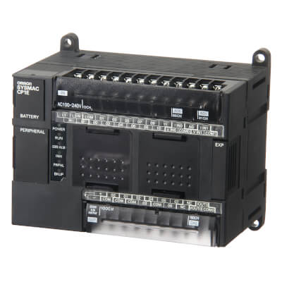 PLC - PLC, alimentare 24 VDC , 12 IN x 24 VDC , 8 x PNP iesire, 2 x analog , 1 x iesire analogica, rezolutie 1/6000, program 8k pasi + 8k cuvinte, RS-232C 