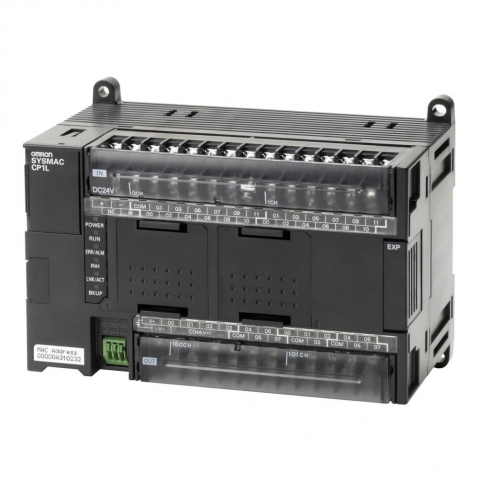 PLC - PLC, alimentare 24 VDC, 24 intrari x 24 VDC, 16 x relee iesire 2 A, 2 x intrari analogice, program 10k pasi + 32k cuvinte, 1 x  Ethernet