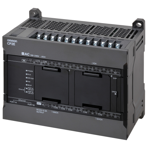 PLC - CP2E PLC compact - Tip Network; 18 DI, 12DO; iesire cu releu; putere de alimentare 220 VAC; memorie de program 10k pasi