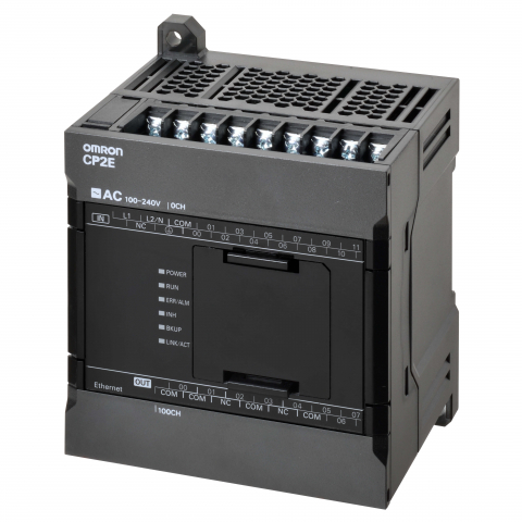 PLC - CP2E PLC compact - Tip Network; 12 DI, 8DO; iesire cu releu; putere de alimentare 220 VAC; memorie de program 10k pasi