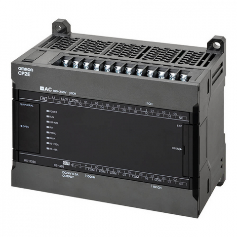 PLC - CP2E PLC compact - Tip Standard; 18 DI, 12DO; iesire cu releu; putere de alimentare 220 VAC; memorie de program 8k pasi