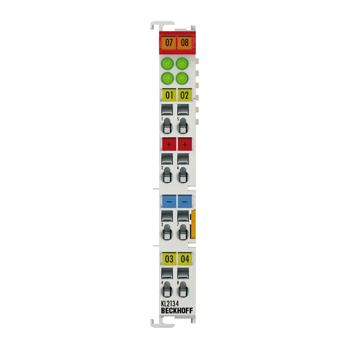 Seria KL - KL2134, Terminal de magistrală, ieșire digitală cu 4 canale, 24 V DC, 0,5 A