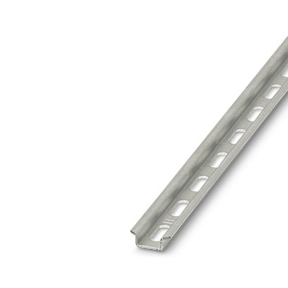 Cleme terminale - NS 15 PERF 2000MM VPE 10, Sina DIN perforata, Pachet 10 (20 m), Profil standard, argintiu